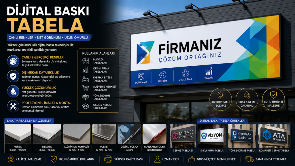 dijital baskı tabela